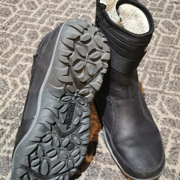 Merrell Womens "Murren" Strap Waterproof Winter Boots  US 8.5 Zip Up - Picture 5 of 12